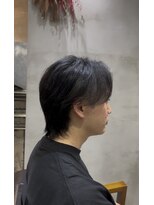 メンズデザイン シャビ(Men's design Shabbi) マッシュウルフ×インナーカラー