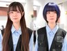 ヘアドネーション+ダブルカラー【31cm以上】ショート/ショートボブ/ボブ