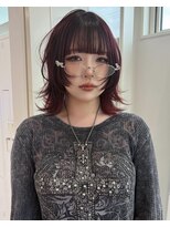 ミミヘアーガーデン(mimi hair garden)&nbsp;ワインレッドカラー