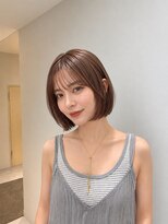 フォト 新宿三丁目(foto)&nbsp;髪質改善縮毛矯正地毛風ストレート切りっぱなしボブ