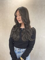 ソワンドゥブレスシエン 堀江店(soin de brace CIEN) ダークオリーブグレージュ×韓国風レイヤーカット