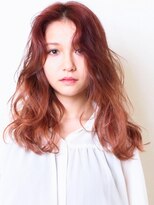 ピークアブー アヴェダ 池袋東武(PEEK-A-BOO AVEDA) 「ピンクベージュグラデーションカラー」フェミニンxセミロング