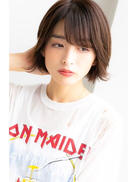 ヌーン ヘアメイク プラス ハッピータイムズ(NOON hair make+happy times) 耳かけ☆透明感イルミナアッシュベージュ 中野ヌーンstyle45