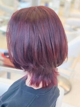 グランシュ 青葉台店(GranCieux) 秋色ピンク×ウルフショートボブ