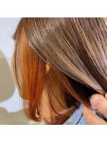 アカリ(acali) ビビットオレンジインナーカラー