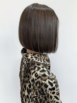 ヘアーアンドスパ フェリーチェ ミチ 野田屋町店(HAIR&SPA felice MICHI) 【feliceMICHI佐藤夏美】切りっぱなし風ハンサムボブ