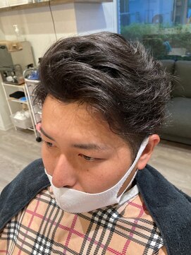 ユアースペースサロンシー(Your space salon.C) ビジネスカジュアル_20代30代40代_アップバング束感ショート