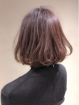 ウィステリア 銀座(WISTERIA) 【遠藤】大人可愛いワンカールボブ20代30代40代ピンクベージュ