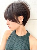 【渡辺】くびれショート/マイナス5歳若見え/黒髪/ブルーブラック