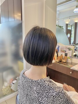 ヘアアーク(HAIR arc) 大人#黒髪#ボブ#ショート#京成津田沼#まるいくびれ#ミニボブ