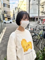 カフ(CAF)&nbsp;CAF FUKO まるみボブ/黒髪/イメチェン/似合わせ/大阪/心斎橋