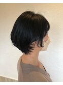 くびれマッシュショート[東林間美容室/30代40代50代]