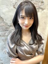 プラチナ(PLATINA) 厚め前髪/暗髪カラー/透け感/くすみカラー/冬カラー/小顔