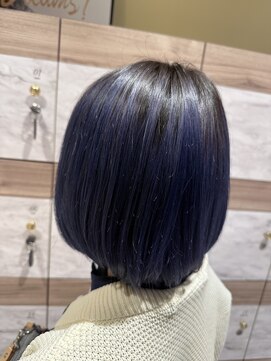 アース オーセンティック 岡山表町店(EARTH Authentic) ブリーチありブルーバイオレット