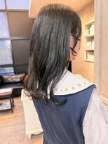 キャアリー(Caary)&nbsp;福山人気Caary 透明感シースルーブラックツヤツヤ夏ヘア20代