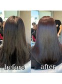 ストレートスタイル/艶髪/髪質改善/縮毛矯正/銀座/東銀座 