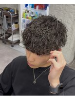 メンズカット リア(Men’s cut riah) 波巻きスパイラル