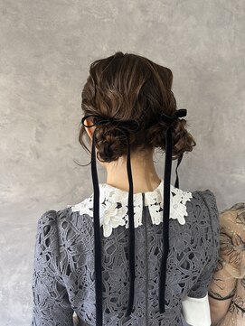 ブレス 横浜(bless) ゆるふわリボンツインアレンジ