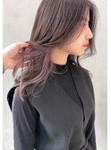 【GEEKS渋谷】ロングレイヤー/インナーカラー/ピンクラベンダー