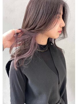 ギークス(GEEKS) 【GEEKS渋谷】ロングレイヤー/インナーカラー/ピンクラベンダー