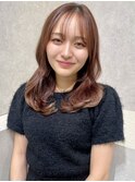 韓国レイヤー/ワインレッド/マロンベージュ/イメチェン/幡ヶ谷