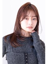 ドットハリス(.Hallis) レイヤーカット/顔周りレイヤー/透明感カラー/髪質改善