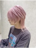 White pink 【ダブルカラー/ブリーチ/髪質改善/レイヤー】