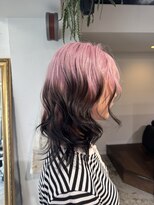 メゾン 心斎橋店(Maison)&nbsp;くすみピンク×ブラックのルーツカラー！