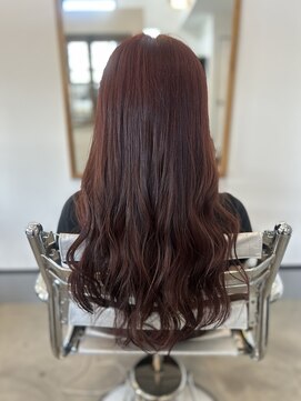 アンド(&) ヘアカラー　ワインレッド