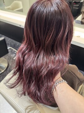 シファー(~Cifer) ミディアムレイヤー/モーヴピンク/レイヤーカット/お客様ヘア