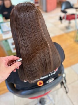 バニラ 重信店(VENIRE) 髪質改善カラー ベージュブラウン