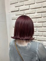 ビランチェ 池袋(bilancia)&nbsp;ワインレッド　ボルドー　暖色カラー　ボブ