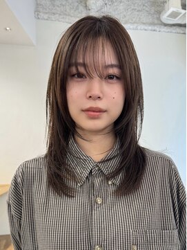 レイヤー/ラウンドバング/ハッシュボブ/韓国/ボブ/梅田