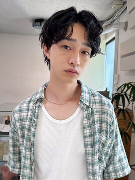 ネルケ 立川(nelke) ニュアンスパーマ/メンズ/メンズカット/パーマ/センターパート