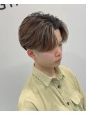 曲がる縮毛矯正センターパート