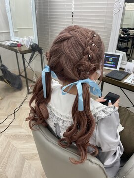 ケイバイミシェリー(kei by misherry) 編み込みツインテール