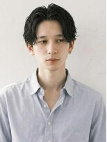 キビト(kibito) 新宿市ヶ谷曙橋センター分けパーマニュアンスパーマ20代30代40代