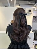 ハーフアップ