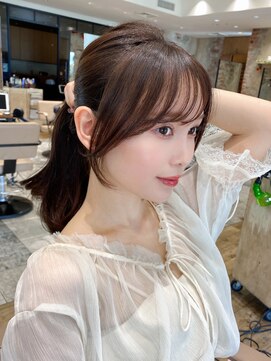 シルクレイ 高田馬場(Silk-lei) 結んでもかわいい顔まわり小顔カット美髪20代30代40代高田馬場