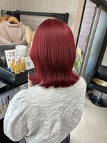 トリコ(ToricO) ワインレッド チェリーレッド ダブルカラー ブリーチ