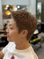 ハーバー(HARBOR)&nbsp;スパイキーショート×ミルクティー/メンズヘアスタイル
