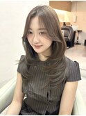韓国くびれヘア/韓国ヘア/レイヤーカット/エギョモリ/ヨシンモリ