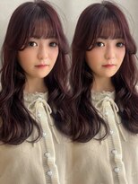 ジーナ 近鉄奈良(Zina)&nbsp;顔まわりレイヤー/近鉄奈良/ピンクブラウン/暖色カラー/顔まわり