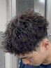 【土日祝】メンズカット＆ピンパーマ〈原宿/men's /パーマ〉