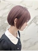 Lee梅田★ミニマムボブ×ピンクベージュ