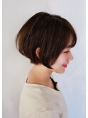襟足すっきりふんわりボブ