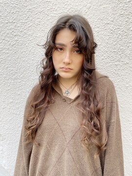 カゼ ダイカンヤマ Kaze DAIKANYAMA バングウェーブロングフラット