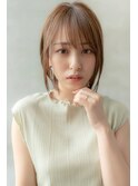 前髪かき上げイメチェンイヤリングカラーラベンダーカラーくびれ