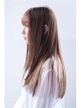 オースティン 流山おおたかの森(AUSTIN) 大人かわいい前髪セシルカットココアブラウンフリンジウェーブ