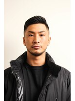 レンゲン(LENGEN)&nbsp;束感刈り上げビジネス七三ツーブロックアップバング１２４